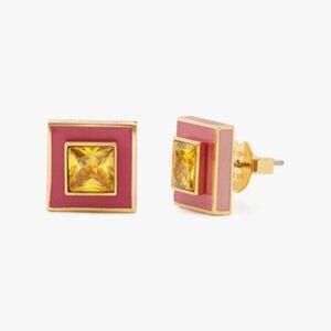 Kate Spade Mod Square Stud Earrings NWT